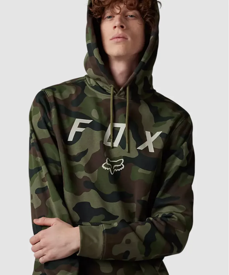 Fox Racing Vzns Camo Pullover Hoodie in Green Camo-4